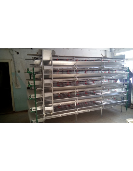 Клітка утримування перепелів тип БКП, кліткова батарея